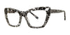 SCOJO CARMINE ST Eyeglasses | Size 54 / Black And White Thread / +2.5