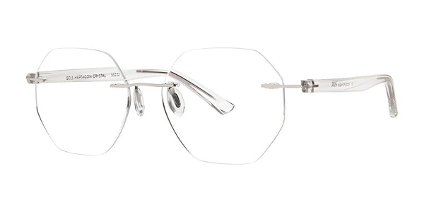 SCOJO HEPTAGON Eyeglasses | Size 50 / Crystal / +1.0