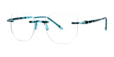 SCOJO RETROGON Eyeglasses Teal Tortoise