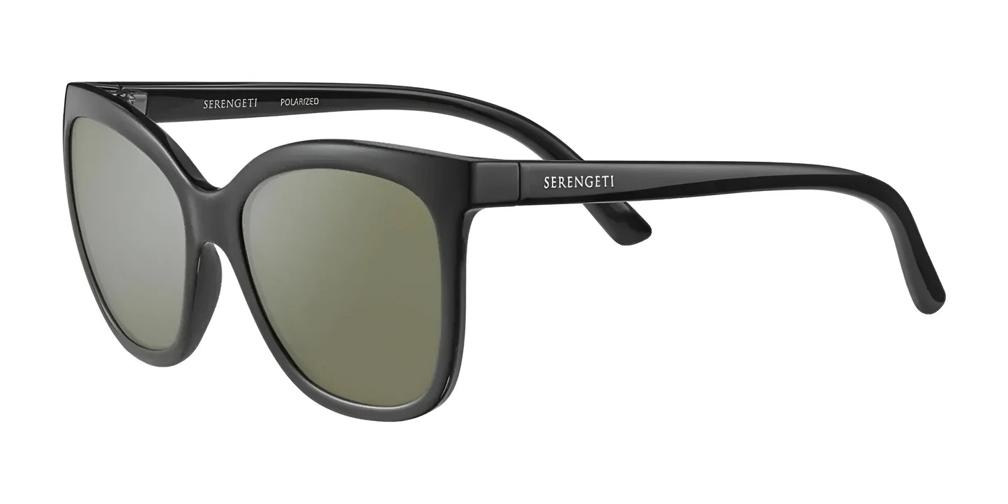 Serengeti AGATA Sunglasses Shiny Black / Mineral Polarized 555nm Cat 3 to 3
