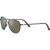 Serengeti ALGHERO Sunglasses / Shiny Dark Gunmetal / Mineral Polarized 555nm Cat 3 to 3 / Size 58