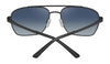 Serengeti ANSEL Sunglasses | Size 60 / Matte Black / Mineral Polarized Blue Gradient Cat 2 to 3