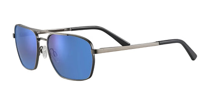 Serengeti ANSEL Sunglasses Shiny Gunmetal / Mineral Polarized 555nm Blue Cat 2 to 3