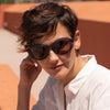 Serengeti BACALL Sunglasses | Size 55 / Shiny Crystal Caramel Brown / Mineral Non Polarized Drivers Gradient Cat 2 to 3