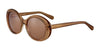 Serengeti BACALL Sunglasses | Size 55 / Shiny Crystal Caramel Brown / Mineral Non Polarized Drivers Gradient Cat 2 to 3