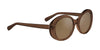 Serengeti BACALL Sunglasses | Size 55 / Shiny Crystal Caramel Brown / Mineral Non Polarized Drivers Gradient Cat 2 to 3