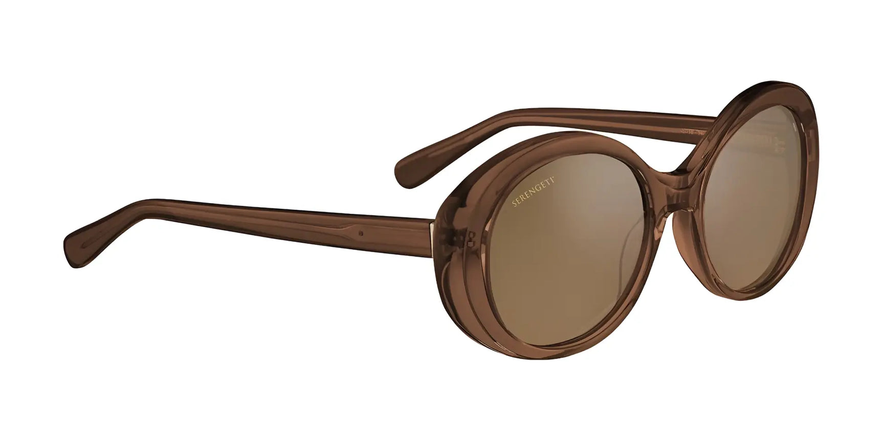 Serengeti BACALL Sunglasses Shiny Crystal Caramel Brown / Mineral Non Polarized Drivers Gradient Cat 2 to 3