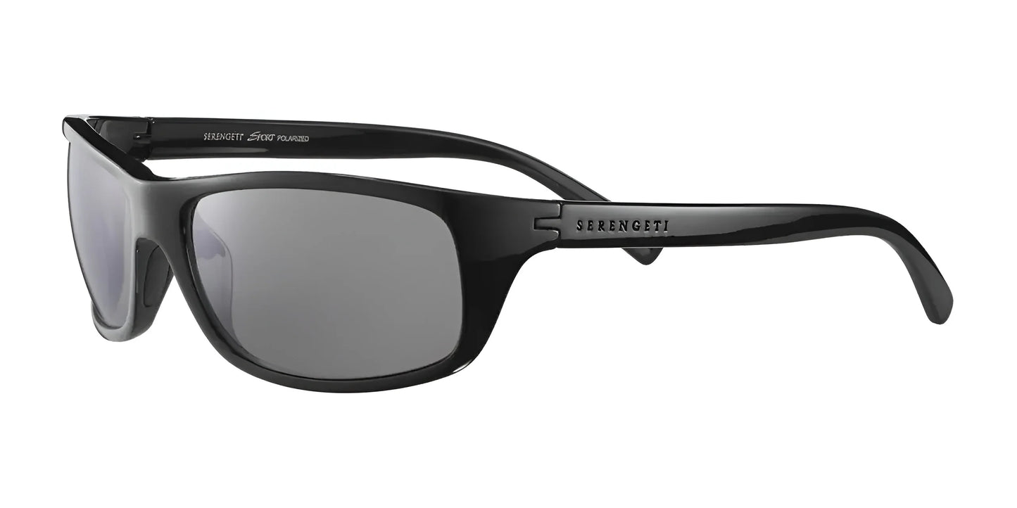 Serengeti BORMIO Sunglasses Black Shiny / Saturn Polarized Smoke Cat 2 to 3 B8