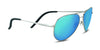 Serengeti CARRARA Sunglasses | Size 59 / Shiny Silver / Mineral Polarized 555nm Blue Cat 2 to 3