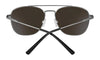 Serengeti CARROLL L Sunglasses | Size 58 / Matte Dark Gunmetal / Mineral Polarized Drivers Cat 2 to 3