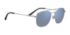 Serengeti CARROLL Sunglasses | Size 53 / Shiny Silver / Mineral Polarized 555nm Blue Cat 2 to 3