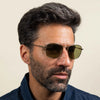 Serengeti CARROLL Sunglasses | Size 53 / Shiny Light Gold / Mineral Non Polarized 555nm Cat 2 to 3