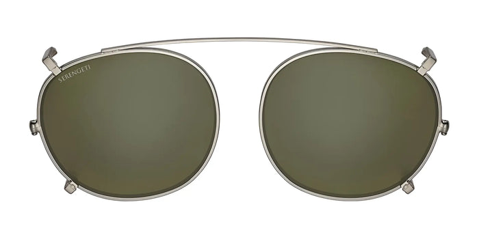 Serengeti LAERRY Clip-On Sunglasses / Shiny Light Gold / Mineral Polarized 555nm Cat 3 to 3