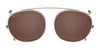 Serengeti LAERRY Clip-On Sunglasses / Shiny Light Gold / Mineral Polarized Drivers Cat 2 to 3