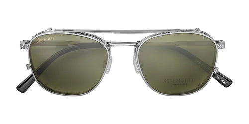 Serengeti MILES Clip-On Sunglasses / Gunmetal Shiny / Mineral Polarized 555nm Cat 3 to 3