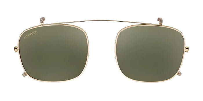 Serengeti NELSON Clip-On Sunglasses / Shiny Light Gold / Mineral Polarized 555nm Cat 3 to 3