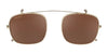 Serengeti NELSON Clip-On Sunglasses / Shiny Light Gold / Mineral Polarized Drivers Cat 2 to 3