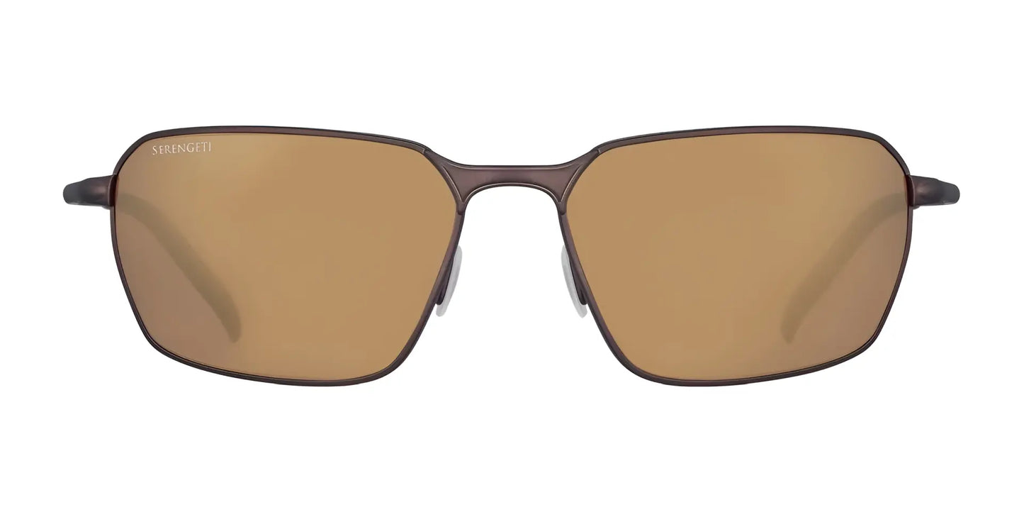 Serengeti SHELTON Sunglasses Matte Chocolate Brown / Mineral Polarized Drivers Gold Cat 3 to 3