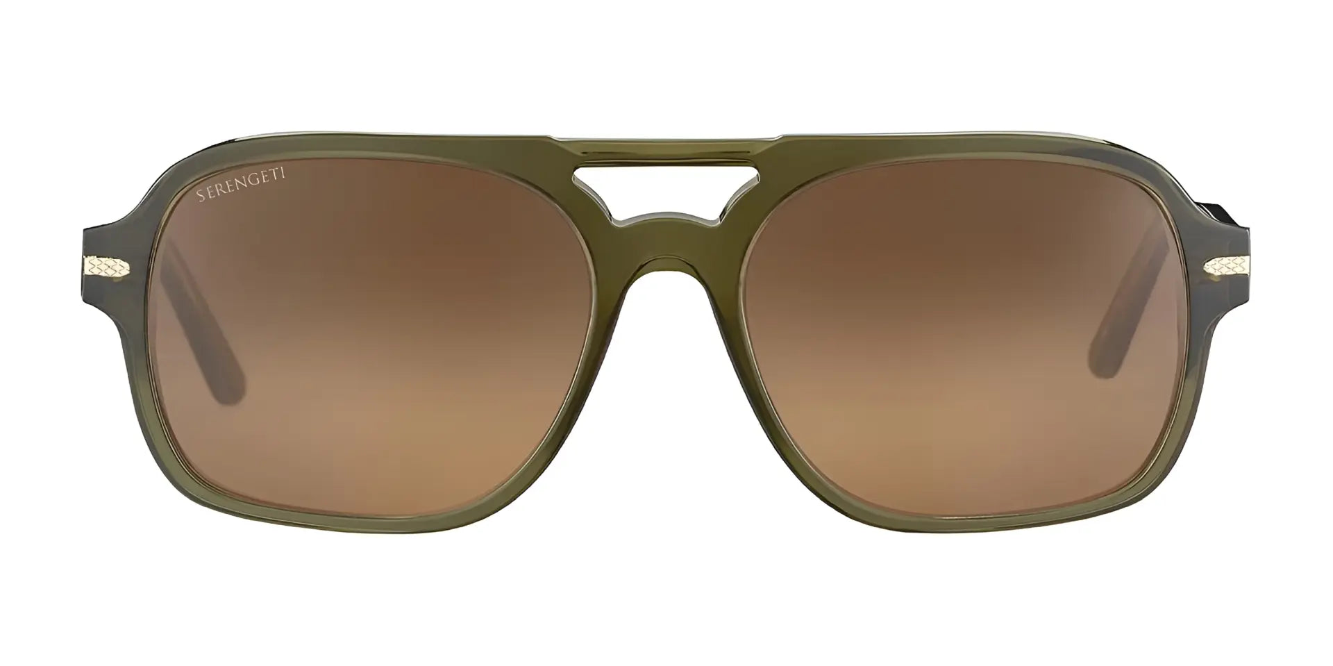Serengeti MARCO Sunglasses Shiny Crystal Dark Green / Mineral Polarized Drivers Gradient Cat 2 to 3