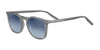 Serengeti DELIO Sunglasses | Size 51 / Matte Translucent Grey / Mineral Polarized Blue Gradient Cat 2 to 3