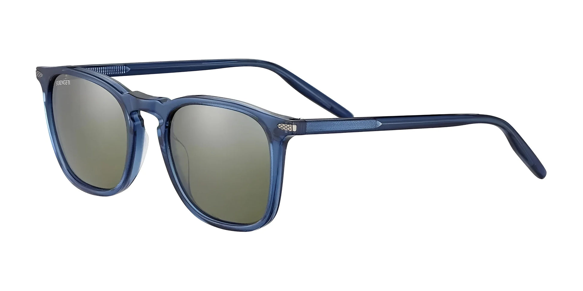 Serengeti DELIO Sunglasses Shiny Dark Blue / Mineral Polarized 555nm Cat 3 to 3