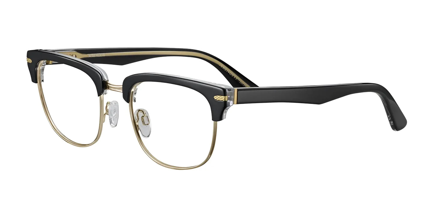 Serengeti DENZEL Eyeglasses Shiny Black Transparent Layer