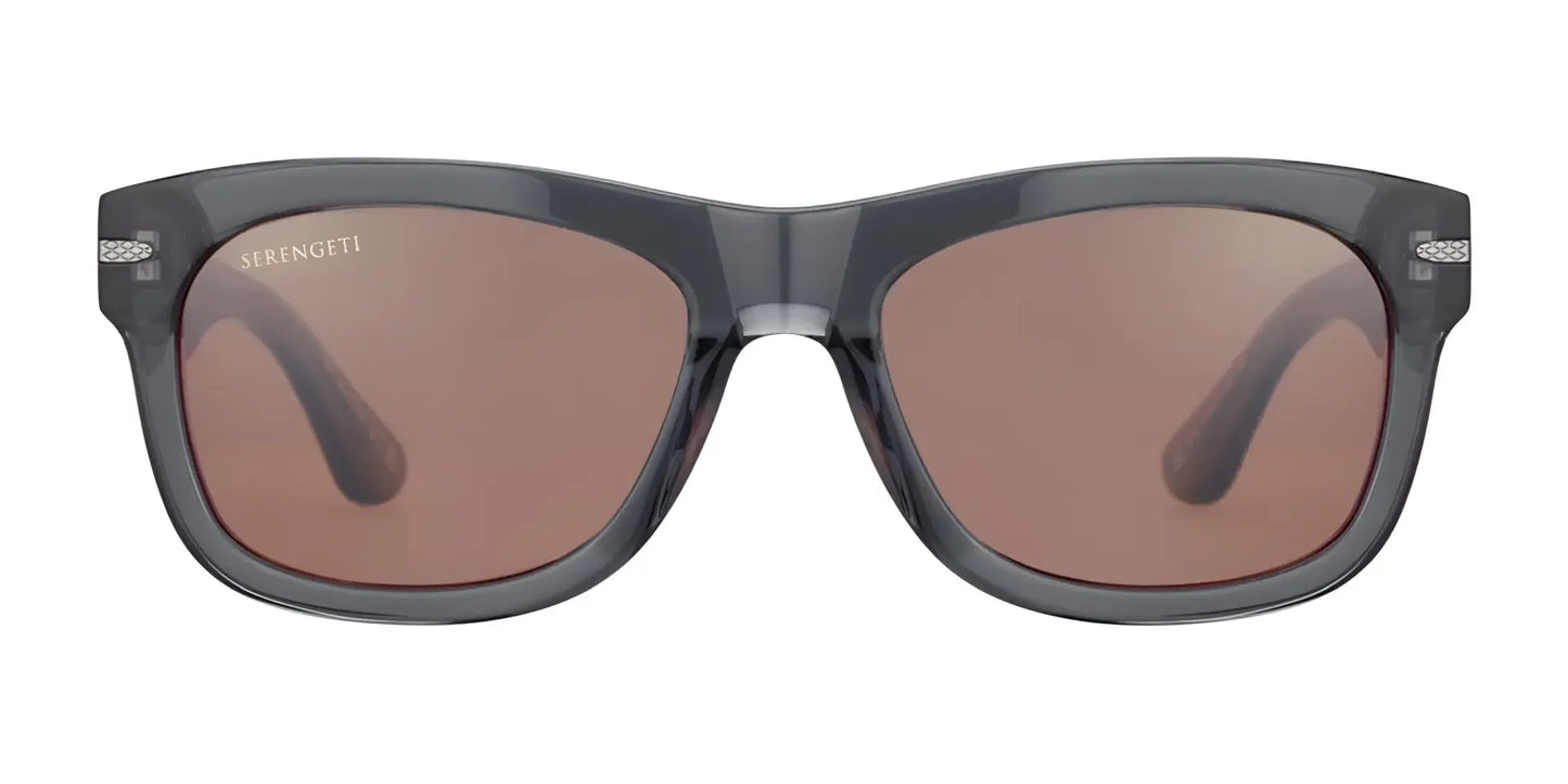Serengeti FOYT Sunglasses Shiny Crystal Grey / Mineral Polarized Drivers Cat 2 to 3