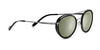 Serengeti GEARY Sunglasses | Size 52 / Shiny Dark Gunmetal Black Shiny Acetate / Mineral Polarized 555nm Cat 3 to 3