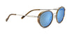 Serengeti GEARY Sunglasses | Size 52 / Shiny Gunmetal Brown Buffalo Acetate / Mineral Polarized 555nm Blue Cat 2 to 3