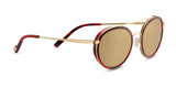 Serengeti GEARY Sunglasses Bold Gold Red Streacky Acetate / Mineral Polarized Drivers Gold Cat 3 to 3