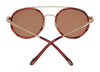 Serengeti GEARY Sunglasses | Size 52 / Bold Gold Red Streacky Acetate / Mineral Polarized Drivers Gold Cat 3 to 3