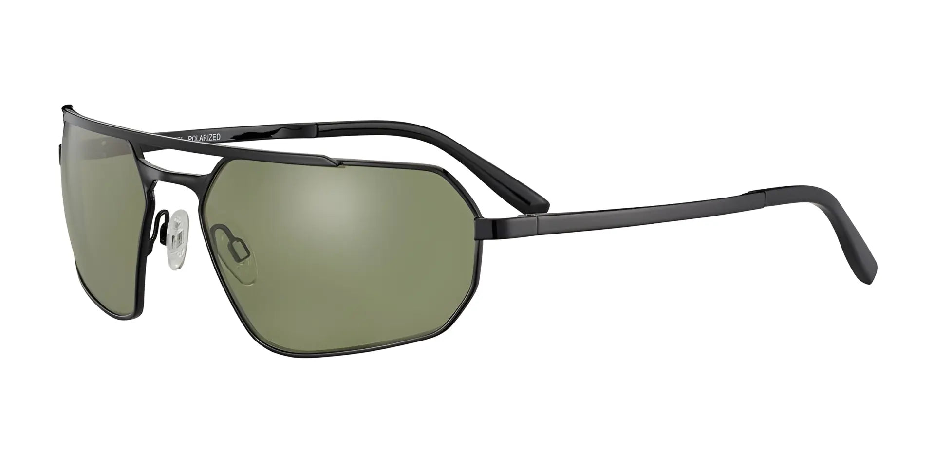 Serengeti HINKLEY Sunglasses Shiny Black Transparent Layer / Saturn Polarized 555nm Cat 2 to 3 B8