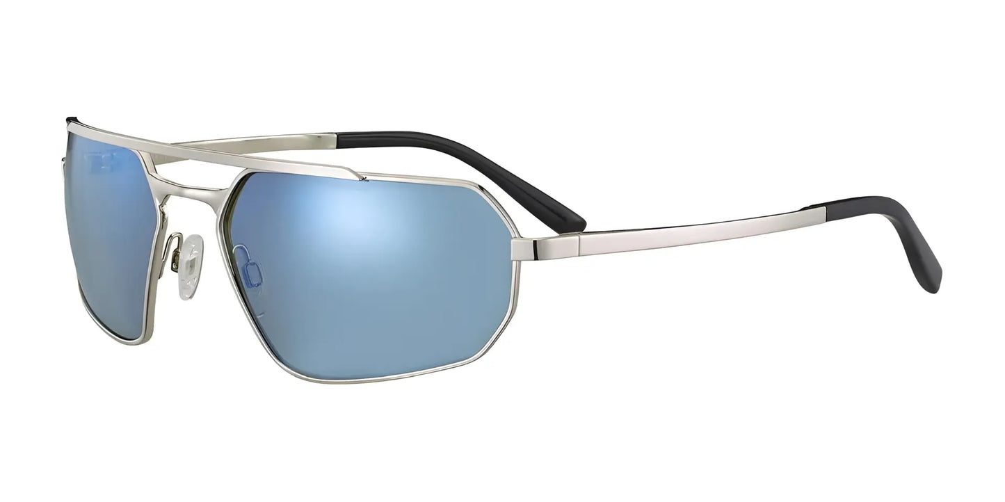 Serengeti HINKLEY Sunglasses Shiny Silver / Saturn Polarized 555nm Blue Cat 2 to 3 B8
