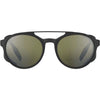 Serengeti LEANDRO GLACIER Sunglasses / Matte Black with Matte Black Metal Insert / Mineral Polarized Sedona Bi Mirror Cat 3 to 3 / Size 53