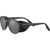 Serengeti LEANDRO GLACIER Sunglasses / Matte Black with Matte Black Metal Insert / Mineral Polarized Sedona Bi Mirror Cat 3 to 3 / Size 53