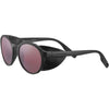 Serengeti LEANDRO GLACIER Sunglasses / Matte Black with Matte Black Metal Insert / Mineral Polarized Sedona Bi Mirror Cat 3 to 3 / Size 53