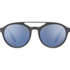 Serengeti LEANDRO Sunglasses / Matte Dark Gray with Matte Dark Gunmetal Metal Insert / Mineral Polarized 555nm Blue Cat 2 to 3 / Size 53