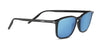 Serengeti LENWOOD Sunglasses | Size 57 / Shiny Black / Mineral Polarized 555nm Blue Cat 2 to 3
