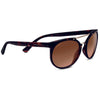 Serengeti LERICI Sunglasses / Shiny Tortoise with Matte Soft Gold Metal Insert / Mineral Non Polarized Drivers Gradient Cat 2 to 3 / Size 54