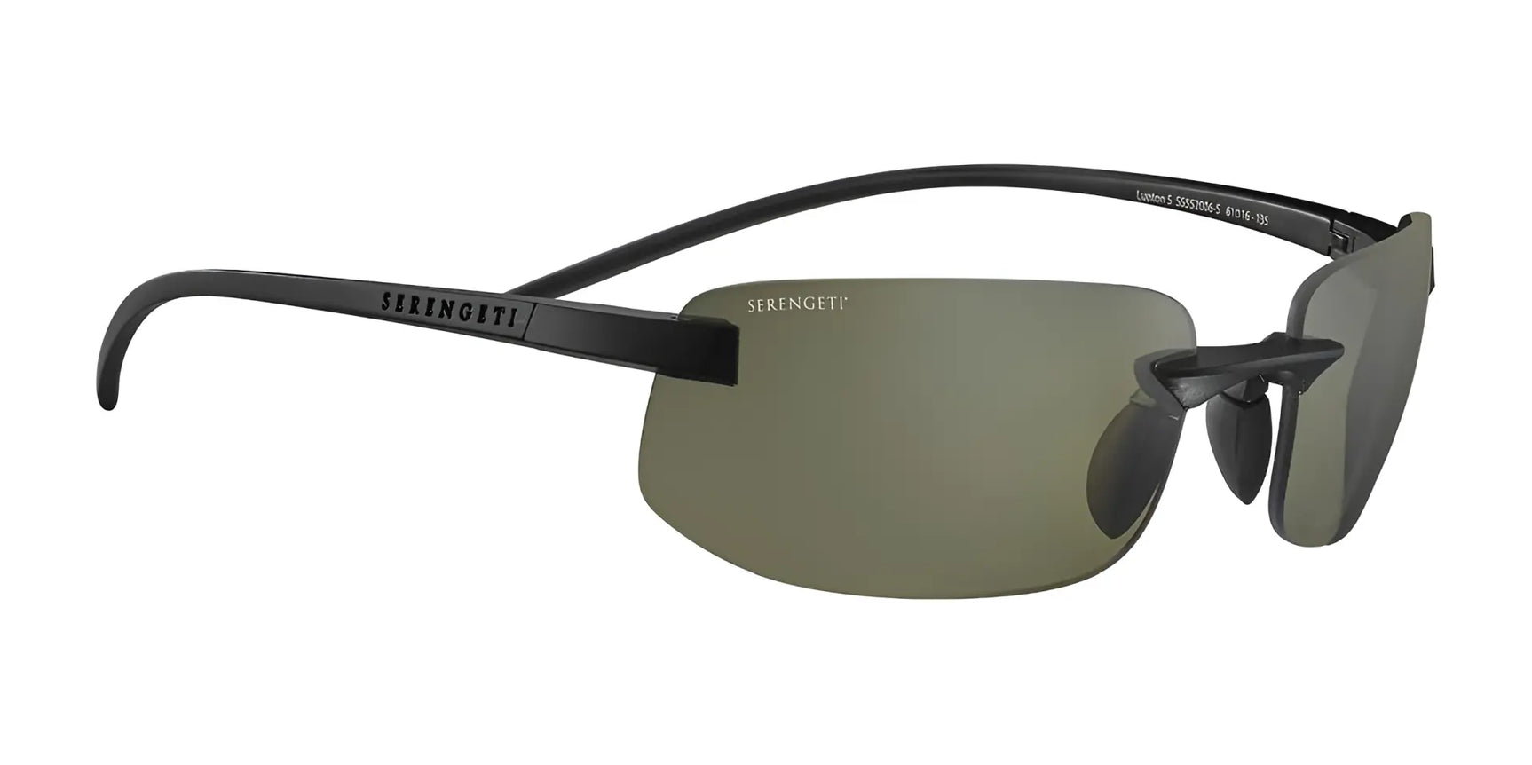 Serengeti LUPTON S Sunglasses Matte Black / PhD 2.0 Polarized 555nm Cat 2 to 3