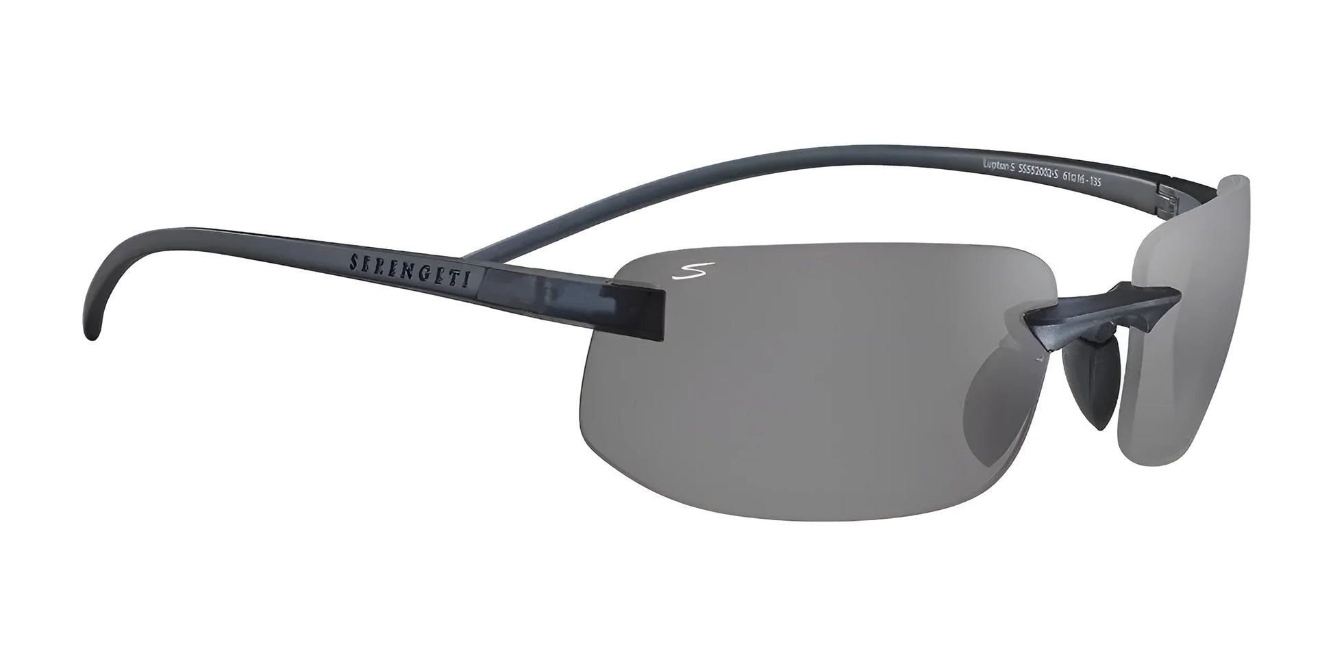 Serengeti Lupton Sunglasses Matte Crystal Black / PhD 2.0 Polarized CPG Cat 2 to 3