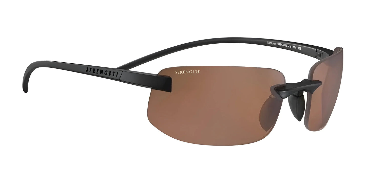 Serengeti Lupton Sunglasses Matte Black / PhD 2.0 Polarized Drivers Cat 2 to 3