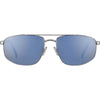 Serengeti MODUGNO Sunglasses / Matte Silver / Mineral Polarized 555nm Blue Cat 2 to 3 / Size 64