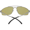 Serengeti MODUGNO Sunglasses / Matte Silver / Mineral Polarized 555nm Blue Cat 2 to 3 / Size 64