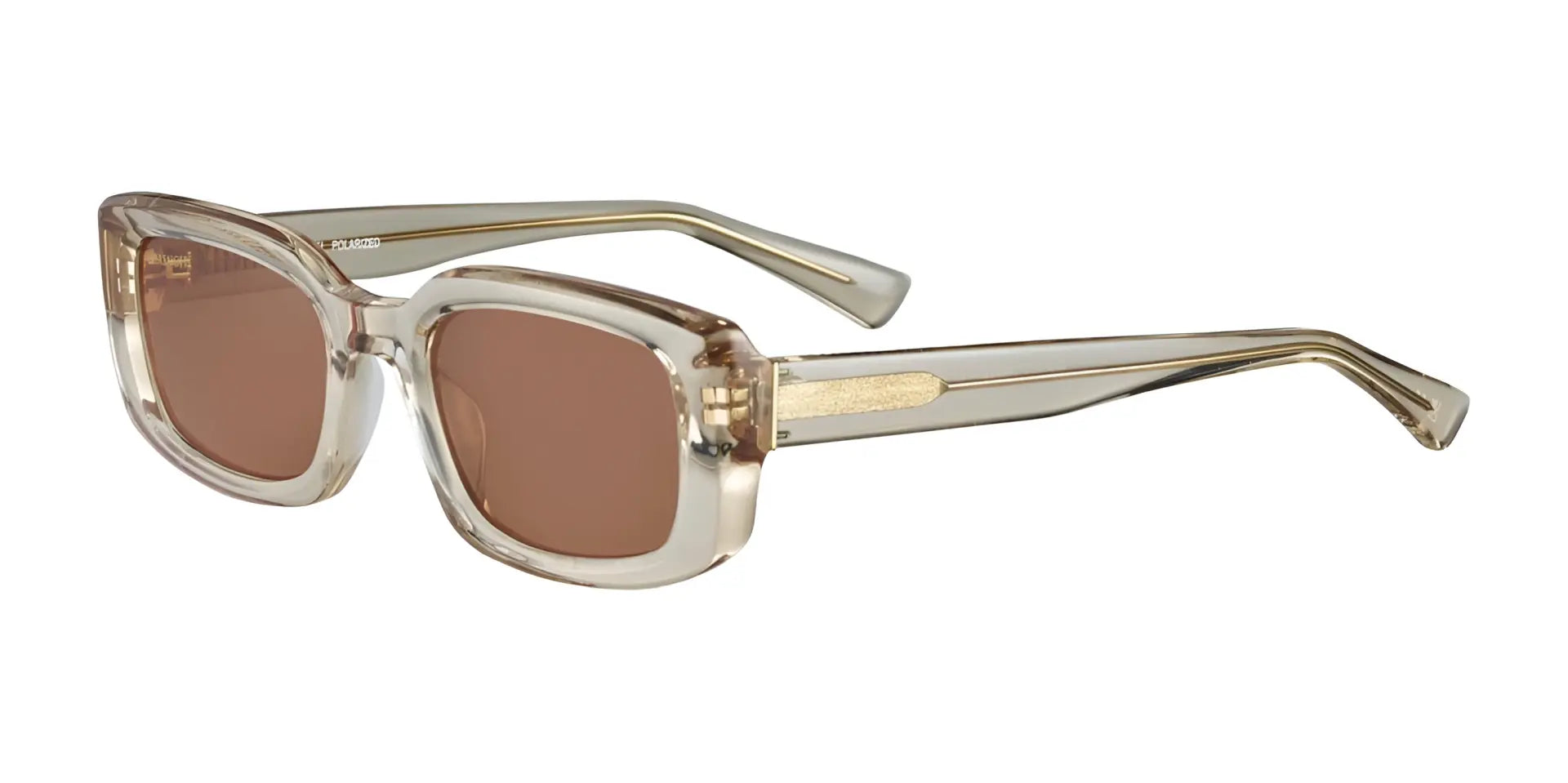 Serengeti NICHOLSON Sunglasses Shiny Crystal Taupe Grey / Mineral Polarized Drivers Gold Cat 3 to 3 B4