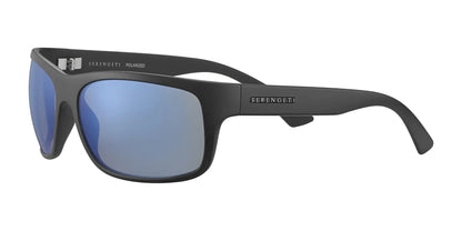 Serengeti PISTOIA Sunglasses Black Matte / Mineral Polarized 555nm Blue Cat 2 to 3