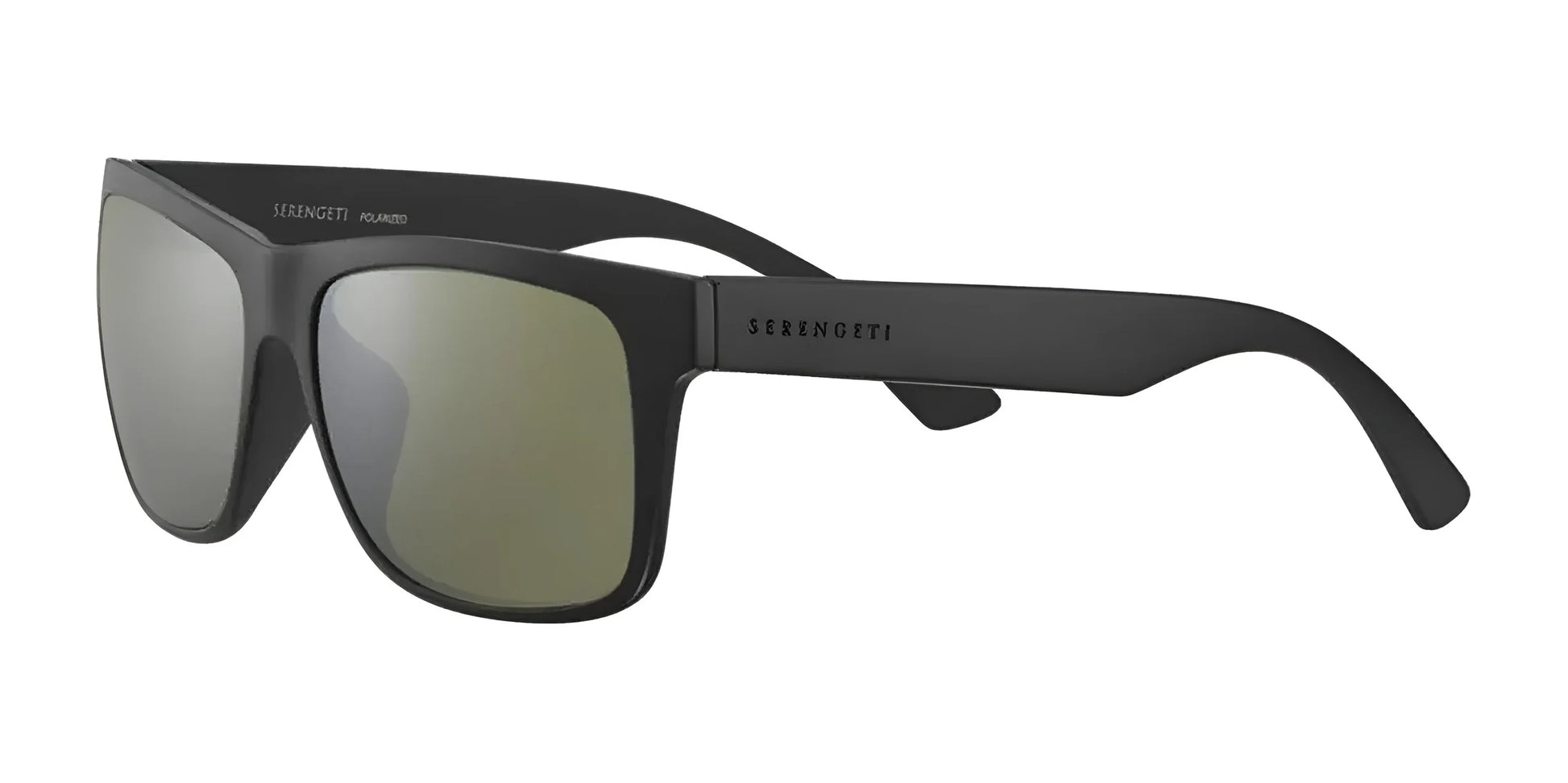 Serengeti POSITANO Sunglasses Black Matte / Mineral Polarized 555nm Cat 3 to 3