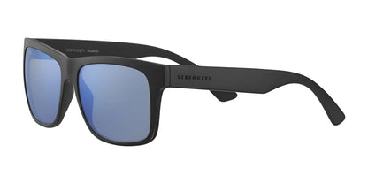 Serengeti POSITANO Sunglasses Matte Black / Mineral Polarized 555nm Blue Cat 2 to 3