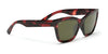 Serengeti ROLLA Sunglasses | Size 54 / Matte White Matte Classic Tortoise Temples / Saturn Polarized Drivers Cat 2 to 3