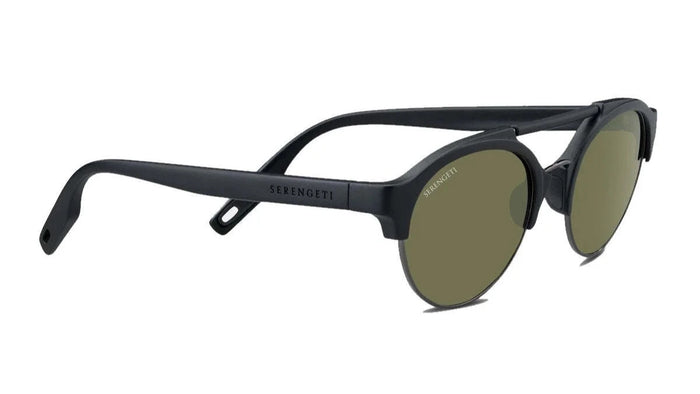 Serengeti SAVIO Sunglasses / Black Gunmetal Matte Shiny / Mineral Polarized 555nm Cat 3 to 3